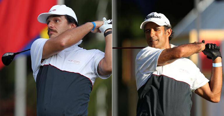 Rodrigo Lombardi e Marcos Pasquim mostram bom desempenho no golfe