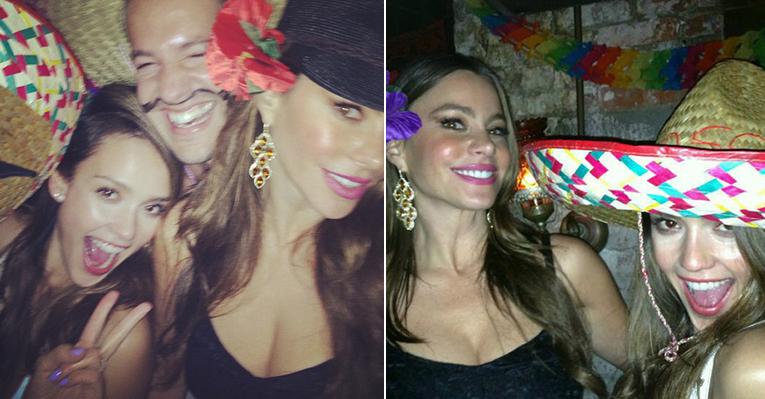 Jessica Alba e Sofia Vergara curtem data comemorativa mexicana com muita festa nos EUA