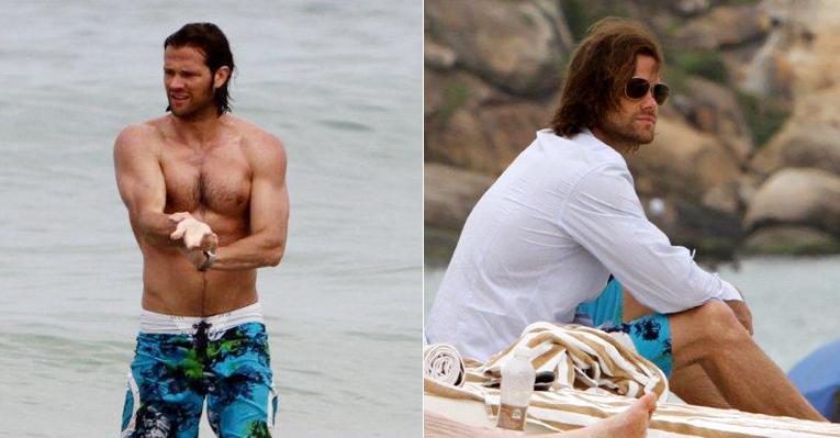 O banho de mar de Jared Padalecki no Rio de Janeiro