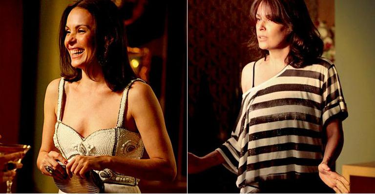 Mistura de texturas é a aposta nos looks de Carolina Ferraz em ‘Avenida Brasil’