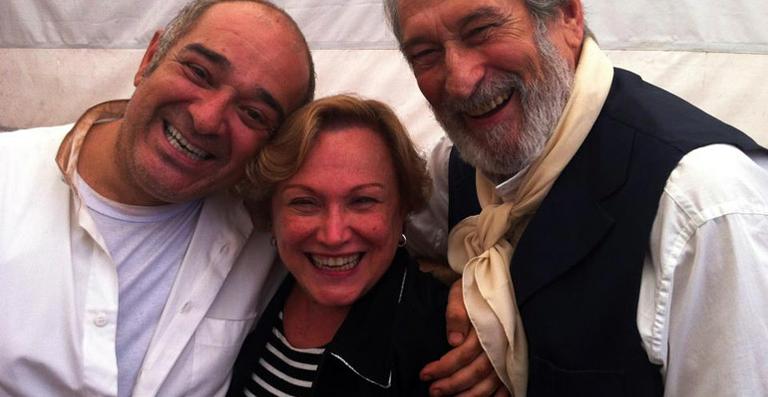 Nicette Bruno acompanha marido, Paulo Goulart, em filmagem