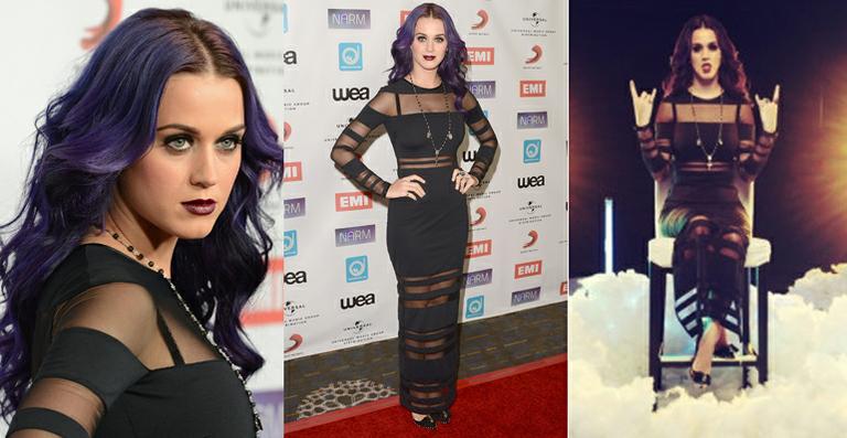 Com look repetido, Katy Perry recebe prêmio de Artista do Ano