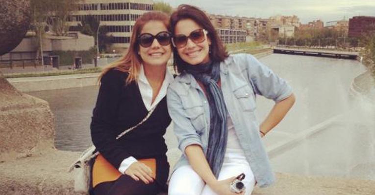 Nívea Stelmann e Juliana Knust se divertem em Madri, na Espanha