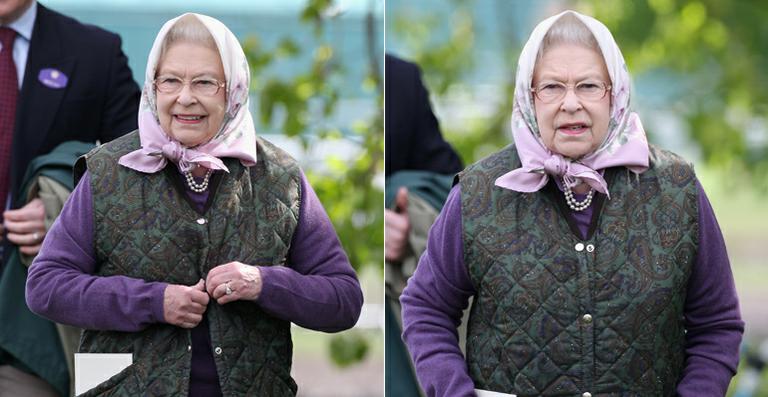 Rainha Elizabeth II esbanja estilo em corrida de cavalos