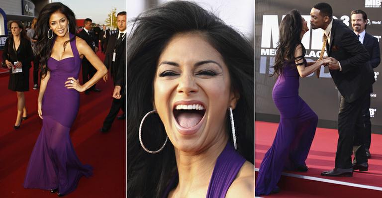 Nicole Scherzinger esbanja sensualidade em première de ‘Homens de Preto 3’