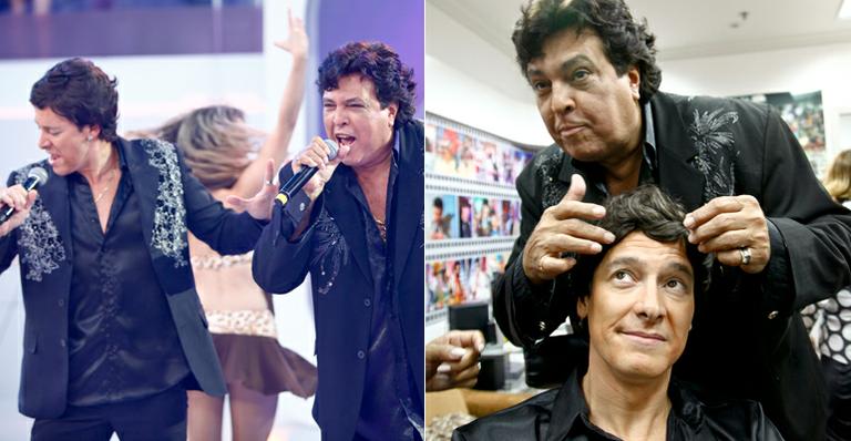 Rodrigo Faro se transforma em Sidney Magal e ganha ajuda do cantor para se produzir