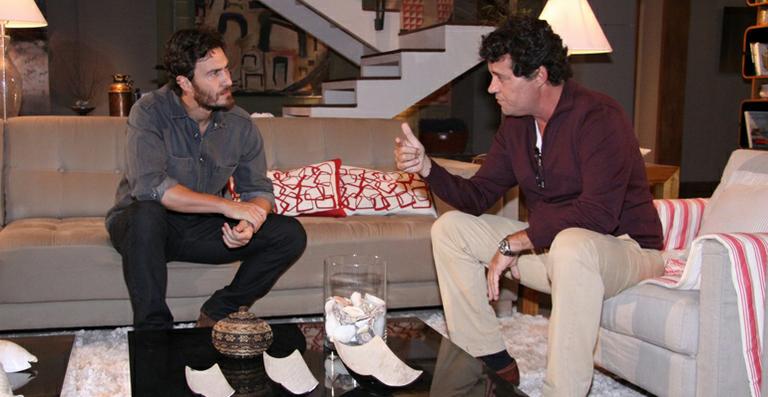 Gabriel Braga Nunes e Felipe Camargo gravam as próximas cenas de ‘Amor Eterno Amor’