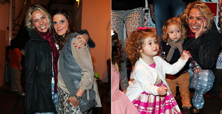 Adriane Galisteu confere festa da filha de Mariana Kupfer em SP