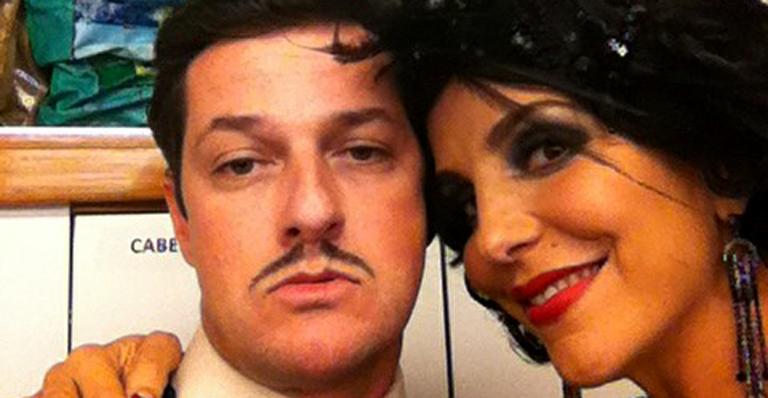 Marcelo Serrado e Ivete Sangalo nos bastidores do remake de ‘Gabriela’
