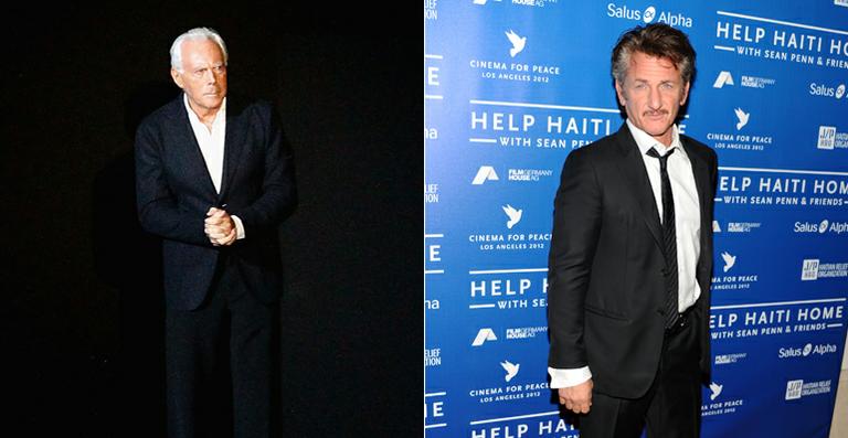 Giorgio Armani e Sean Penn organizam jantar beneficente em Cannes em prol do Haiti