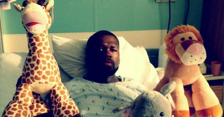 Rapper 50 Cent está hospitalizado com vírus estomacal