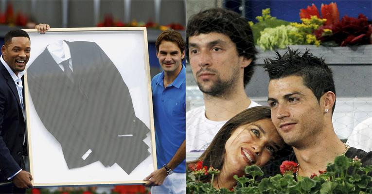 Will Smith presenteia Roger Federer