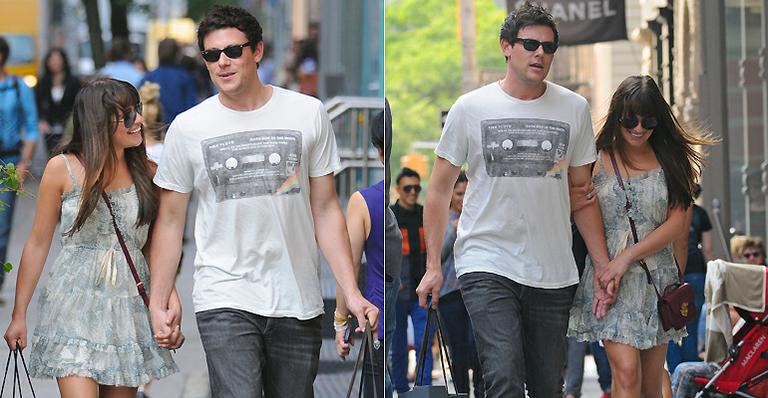 Lea Michele e Cory Monteith: paixão em NY