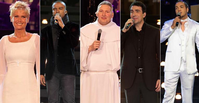 Padre Marcelo Rossi leva amigos famosos à gravação de DVD
