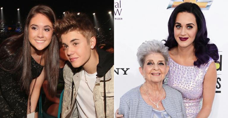 Falta de companhia? Bieber leva fã e Katy Perry aparece com avó em premiação