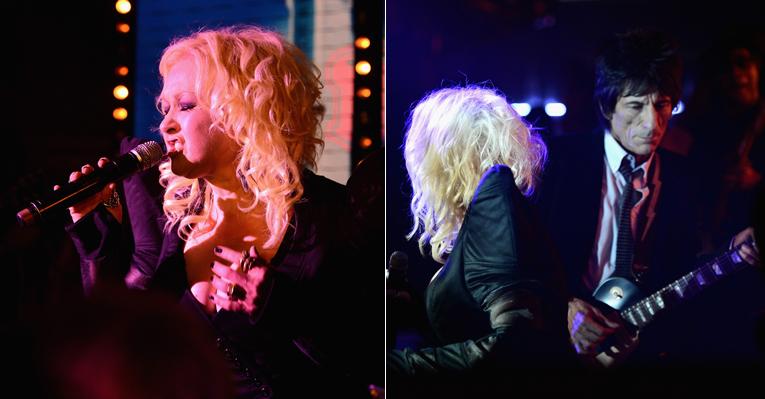 Em apresentação memorável, Cyndi Lauper e Ron Wood dividem o palco em Cannes