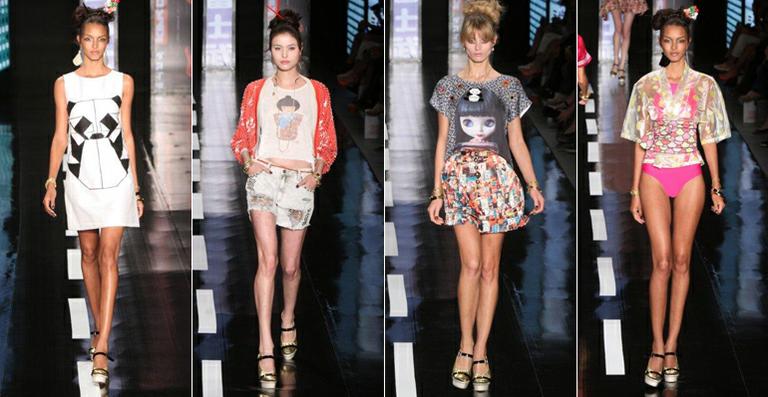 Inspiração oriental no desfile da grife Oh Boy no Fashion Rio