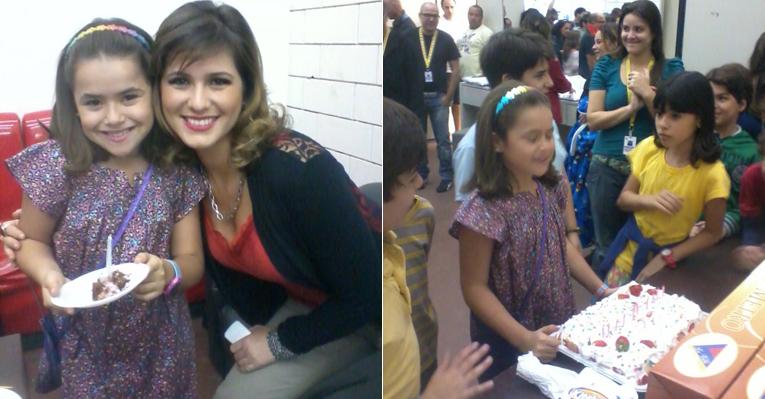 Maisinha ganha festa nos bastidores de ‘Carrossel’