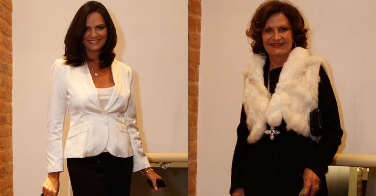 Luiza Brunet e Rosamaria Murtinho curtem show no Rio de Janeiro