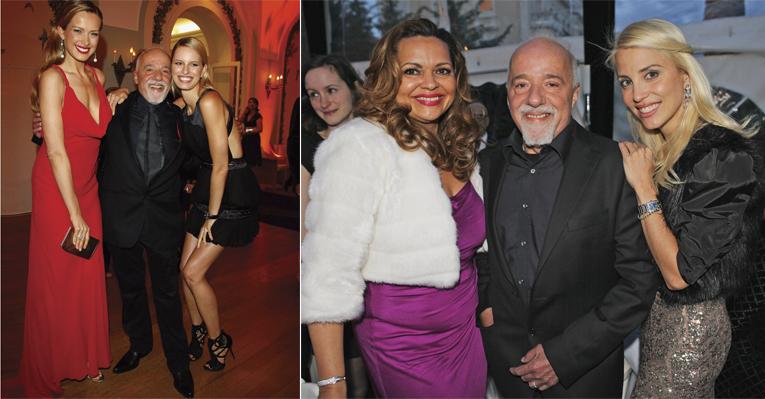 Paulo Coelho é prestigiado pelas modelos Petra Nemcova e Karolina Kurkova em Cannes