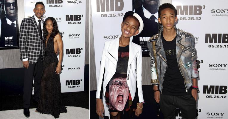 Will Smith reúne a família em première de ‘MIB – Homens de Preto 3’