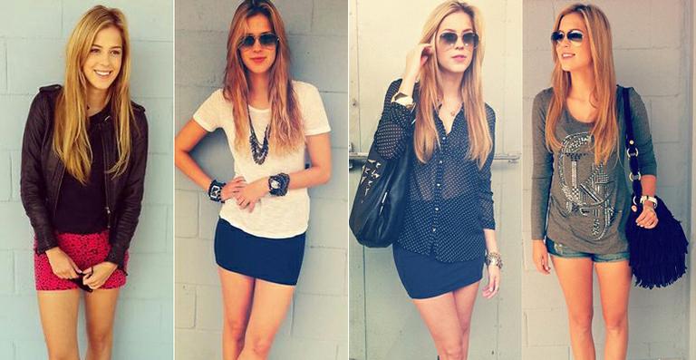 Os looks curtos de Sophia Abrahão no dia a dia