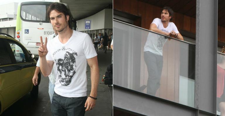Ian Somerhalder, astro de ‘Vampire Diaries’, está no Brasil