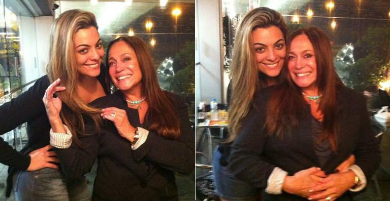 Susana Vieira e Monique têm encontro inesperado no Rio de Janeiro