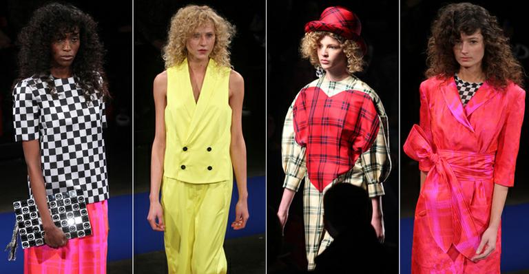 Xadrez e fluor dão pegada ‘anos 80’ ao desfile de Alexandre Herchcovitch