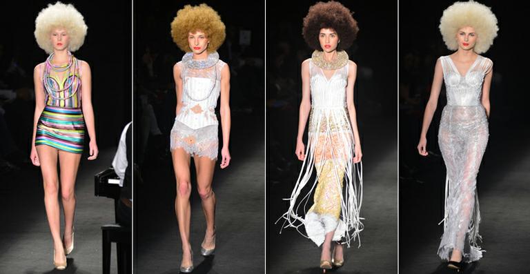 Do curto sensual ao longo de festa: Fause Haten brinca com cores e comprimentos no Fashion Week