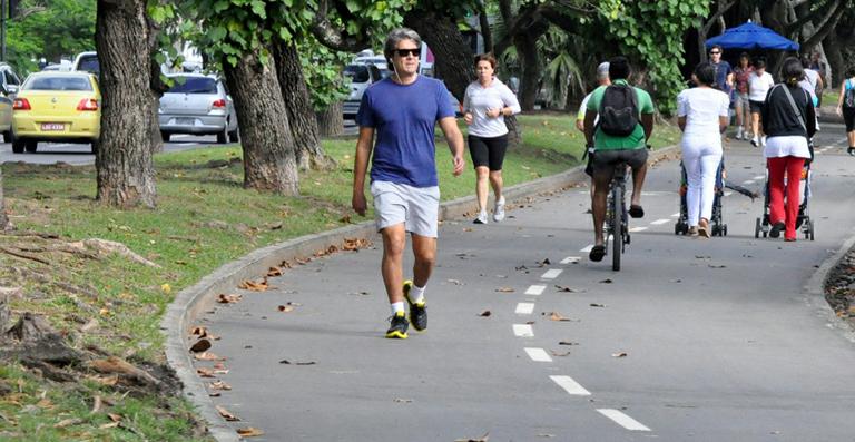 Alexandre Borges se exercita no Rio de Janeiro