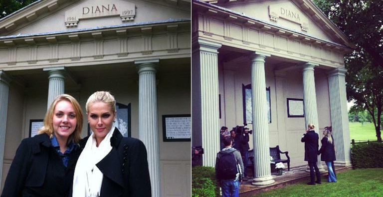 Ana Hickmann visita túmulo da princesa Diana na Inglaterra