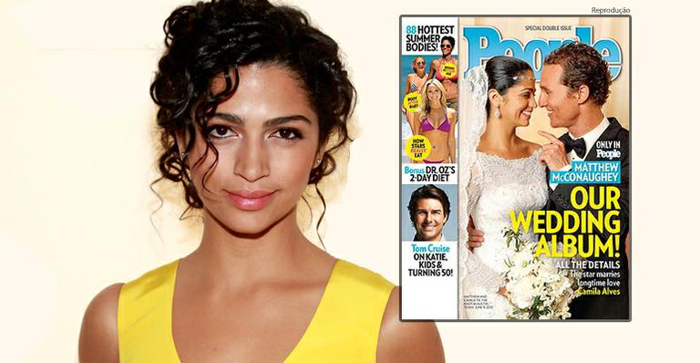 Vestido de noiva de Camila Alves foi feito por brasileira