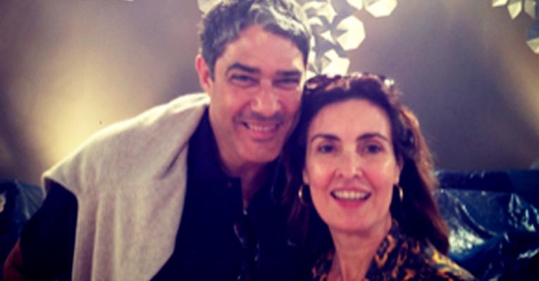 William Bonner visita Fátima Bernardes nos bastidores do novo programa da apresentadora
