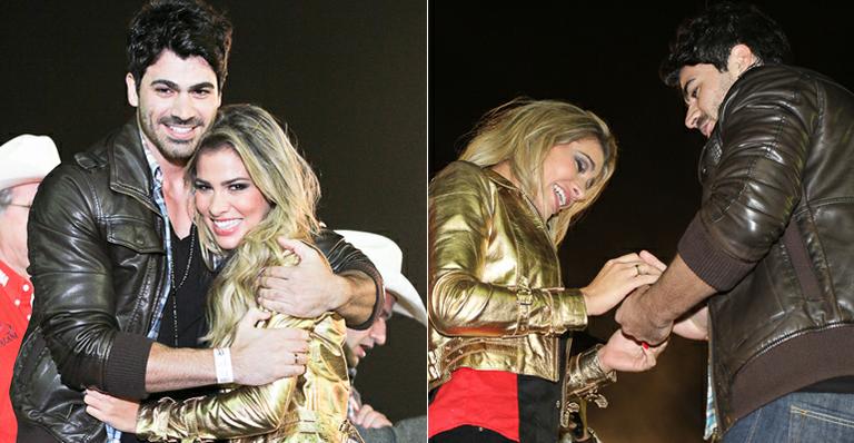 Rodrigão, do ‘BBB11’, pede Adriana em casamento diante de 40 mil pessoas