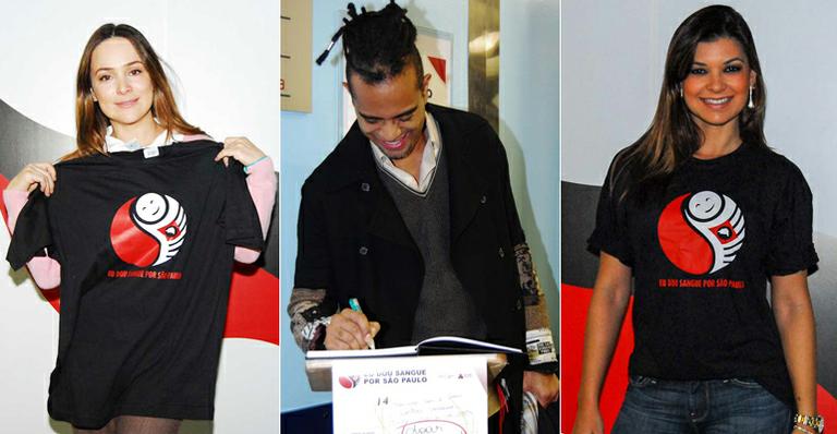 Gabriela Duarte, Jair Oliveira e outros famosos incentivam a doação de sangue