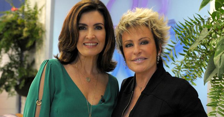 Ana Maria Braga recebe Fátima Bernardes e desmente briga