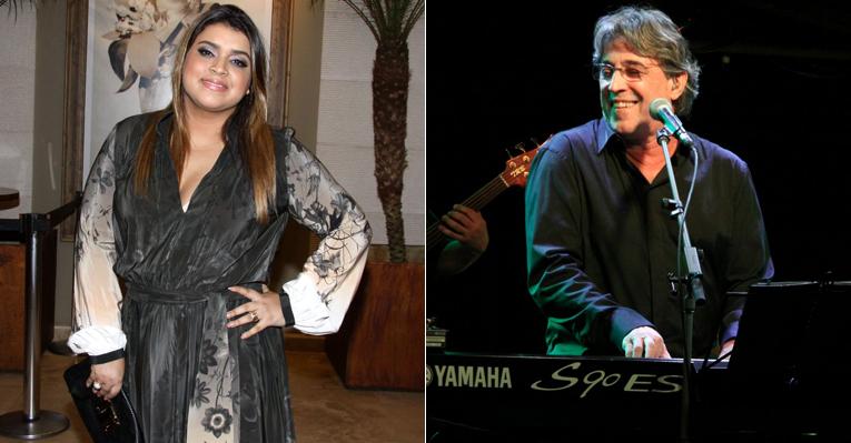Preta Gil se diverte no show do cantor Ivan Lins