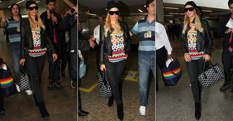 Paris Hilton já está em São Paulo para show em festival: ‘Amo isso aqui’
