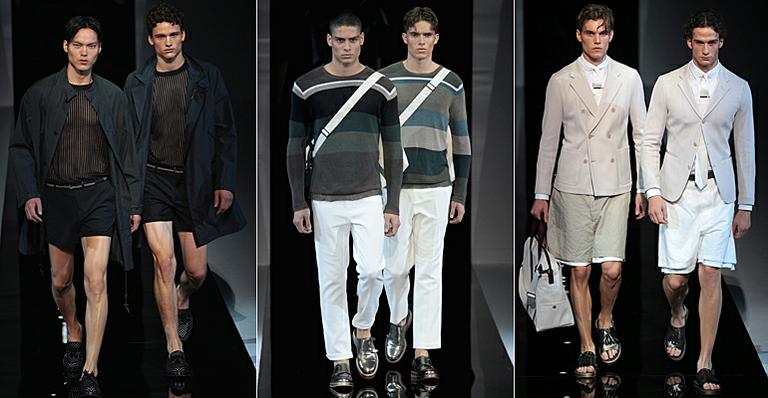 Armani leva looks ‘gêmeos’ e cores sóbrias à passarela de Milão