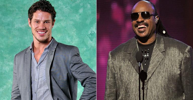 José Loreto já trabalhou com o cantor norte-americano Stevie Wonder em Hollywood