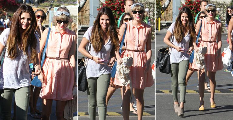 Selena Gomez e Taylor Swift passeiam juntas por Los Angeles