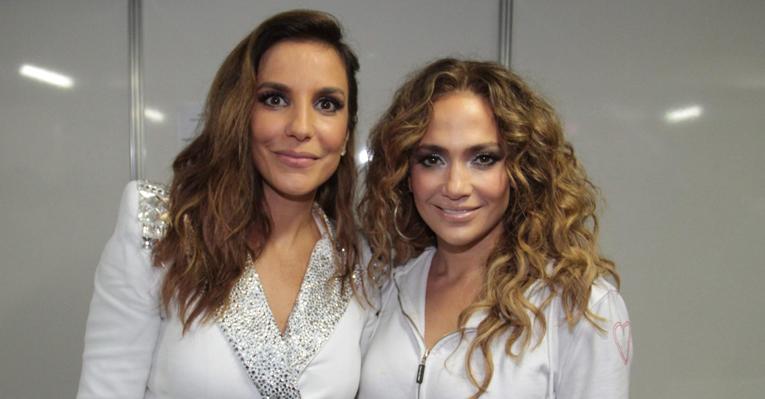 Divas, Ivete Sangalo e Jennifer Lopez se encontram em Fortaleza