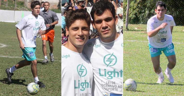 Daniel Rocha e Juliano Cazarré participam do futebol dos artistas