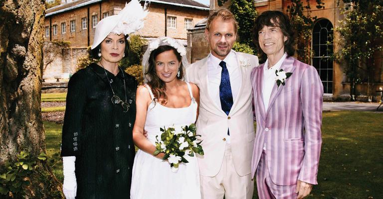 Mick Jagger e Bianca abençoam a romântica boda de sua filha, Jade