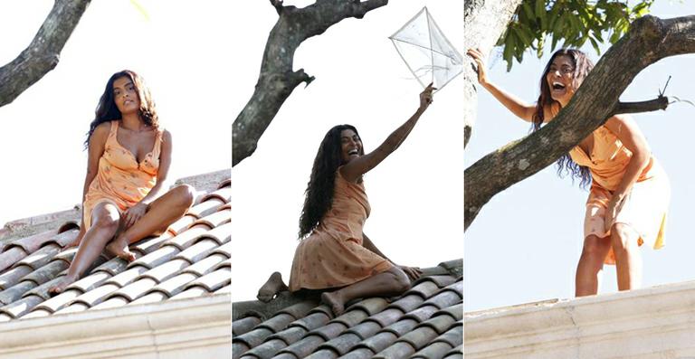 Juliana Paes revive a famosa cena do telhado em ‘Gabriela’. Veja fotos!