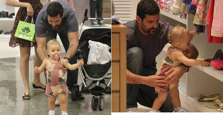 Momento paizão de Iran Malfitano com a filha Laura no Rio
