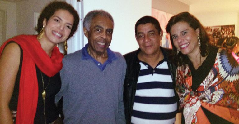 Gilberto Gil festeja 70 anos em seu apartamento no Rio