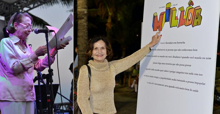 Fernanda Montenegro e outras famosas inauguram o Largo do Millôr no Rio de Janeiro