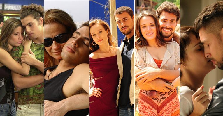 Os romances de Cauã Reymond na ficção